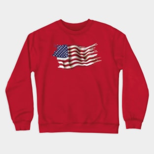 Stars & Stripes Splendor: A Patriotic Palette Crewneck Sweatshirt